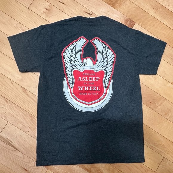 NWOT Asleep At The Wheel T Shirt Size M Gray/Orange #317 - Picture 2 of 11